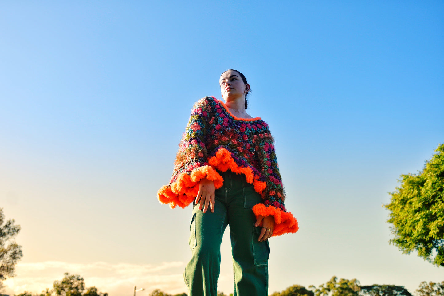 "MANGO" SEASON LOVERS CROP SWEATER