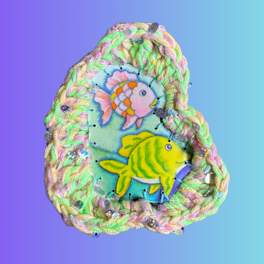 Rainbow Fish Wall Hanging #2