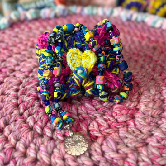 COSMIC LOVERS YARN CUTTING PENDANT + LOVE LETTER POUCH